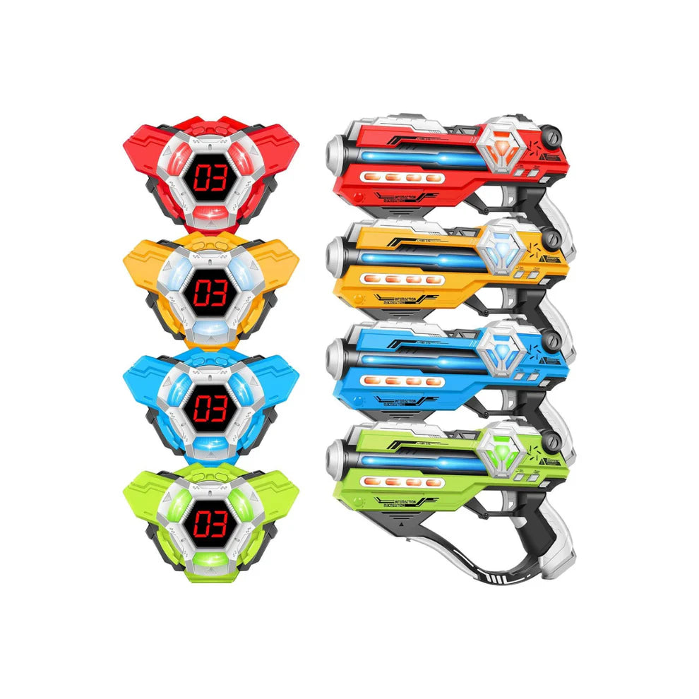 Laser Tag Gun Toy Set - Quad Pack